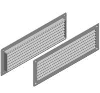 ALUTECH:4000357 - Решетка вентиляционная нерегулируемая (белая)  MV350s-W фотография