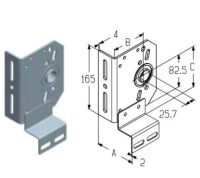 ALUTECH: 403420600 - Кронштейн боковой правый  TBI520R фотография