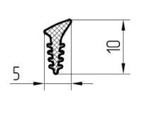 ALUTECH:  10415400 - Уплотнитель резиновый  FRK37 фотография