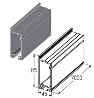 ALUTECH: 401410112 - Профиль воротный  PRD46 фотография