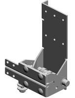 ALUTECH:  401233100 - Кронштейн роликовый нижний  RBI-45.110DR фотография