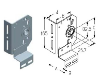 ALUTECH: 403420800 - Кронштейн боковой правый  TBI530R фотография