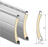 ALUTECH AR/39N: Профиль роллетный роликовой прокатки AR/39N (цв. 125) фотография