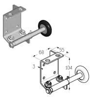 ALUTECH:  401231600 - Кронштейн нижний левый  RBS100L фотография