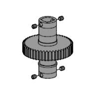 ASW.4023 Вал выходной с шестерней (в сборе) для распашного привода An-motors фотография