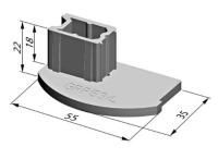 ALUTECH GRC53B: Заглушка торцевая GRC53B (цв. 125) фотография