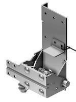 ALUTECH:  401234000 - Кронштейн роликовый нижний  RBI-45.120DL фотография